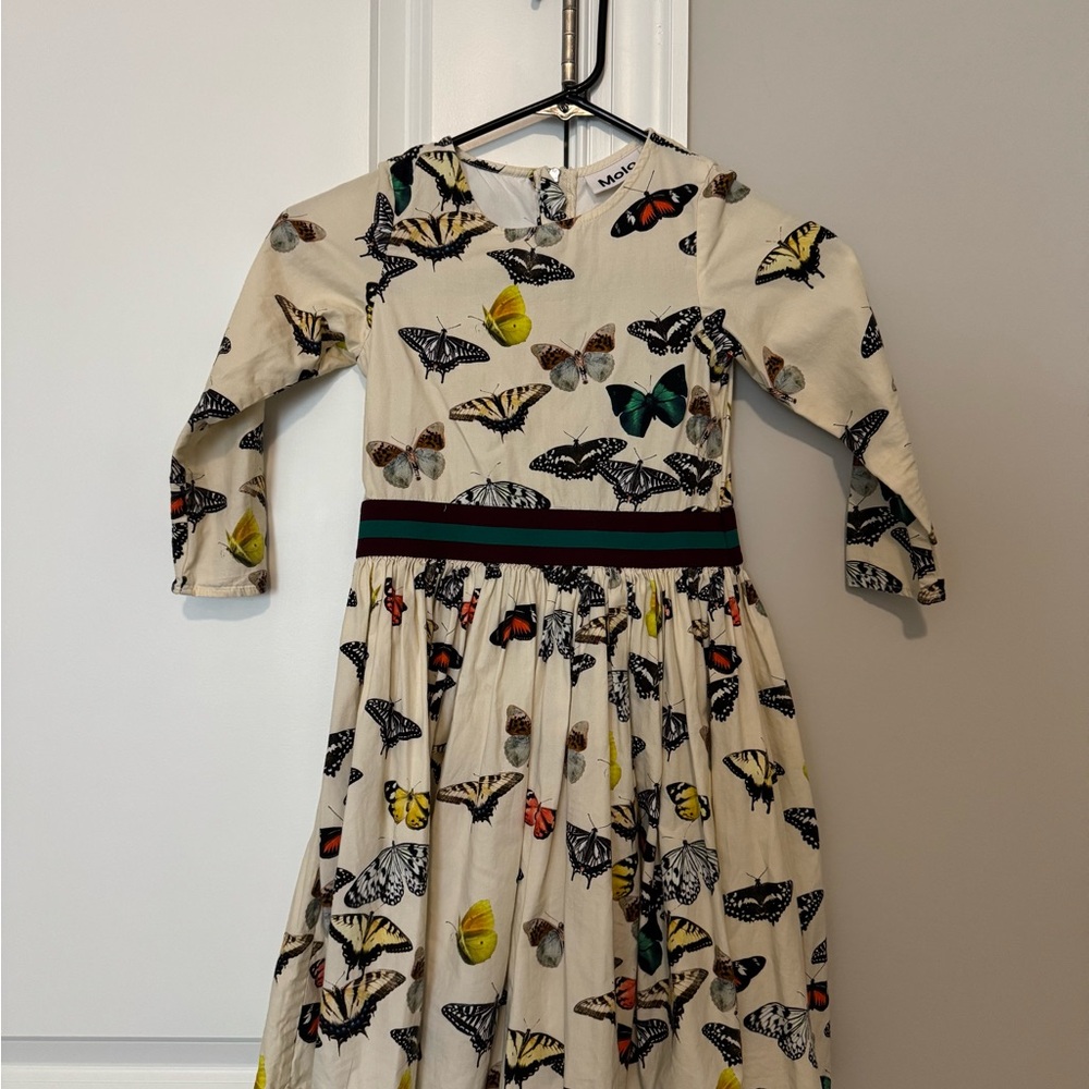 Molo Multicolor Butterfly Print Kids Dress